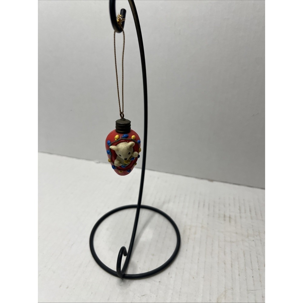 AVON Ornaments Light Bulb Mouse 1994 Christmas Cutie Ornament Gift Collection
